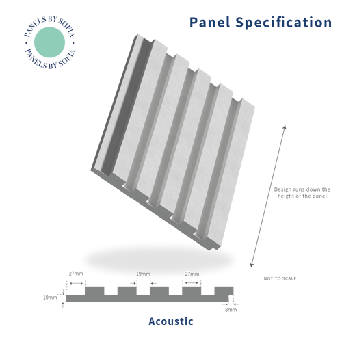 Acoustic Slat Wall Panelling - Walnut