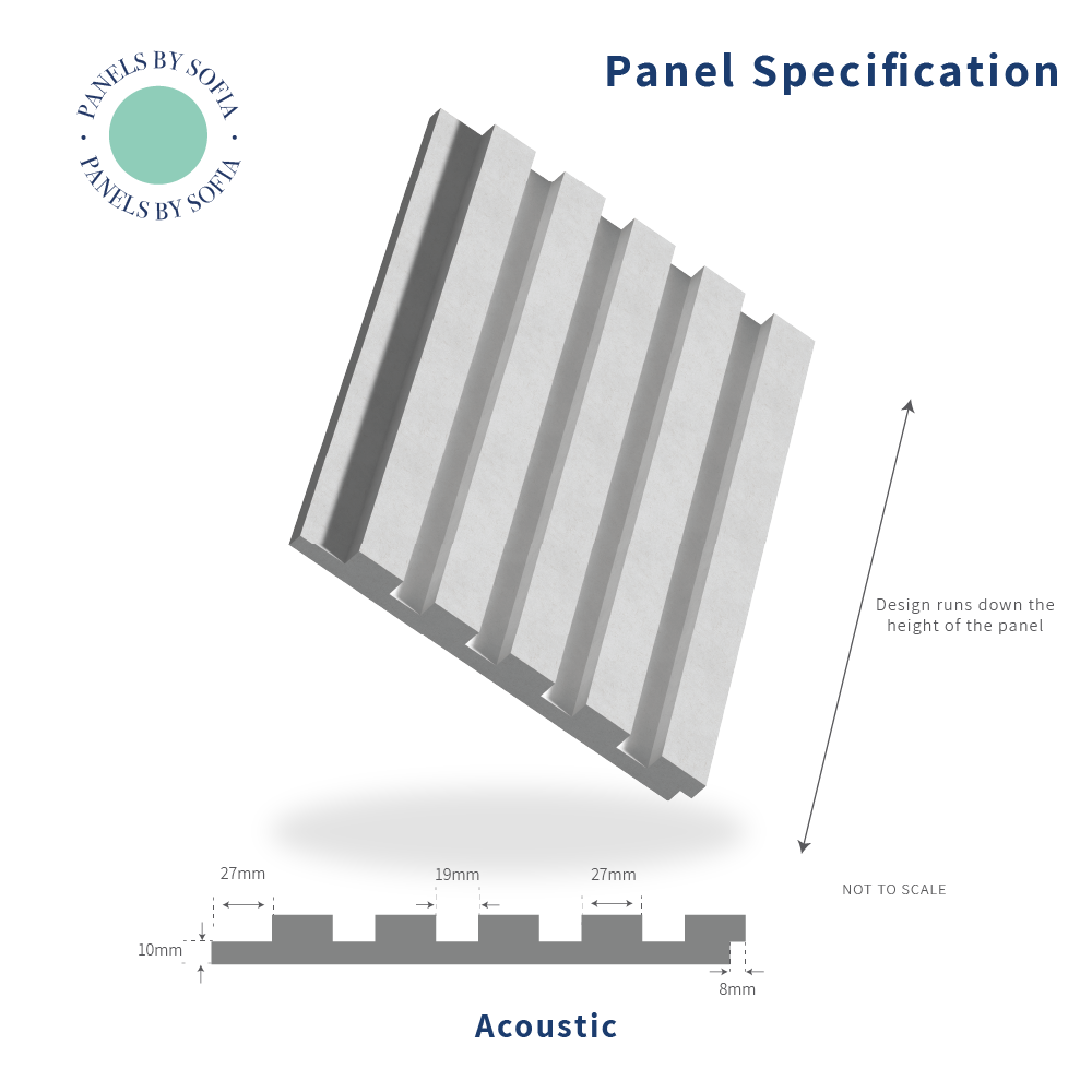 Acoustic Slat Wall Panels - Walnut