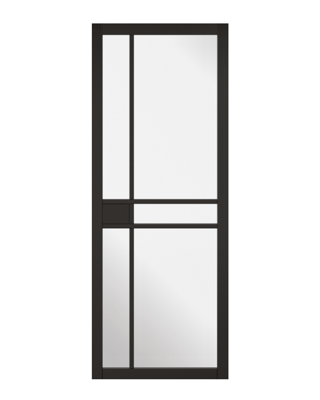 Soho Black Geometric Internal Door
