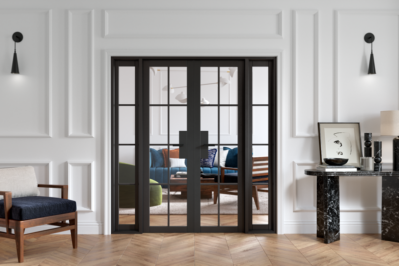 Soho Black Crittall Syle Room Dividers
