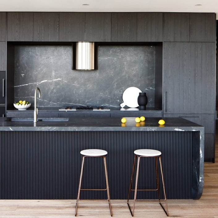 Black Mini Ribbed Wall Panelling