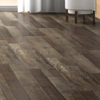 Wooden flooring with a room setting in the background
