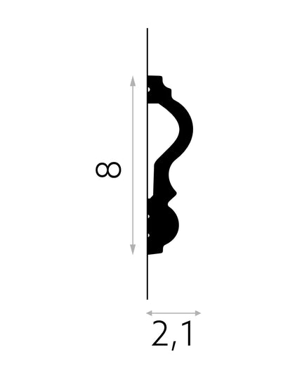 Wainscoting Wall Panelling - Wide Moulding Trim  338