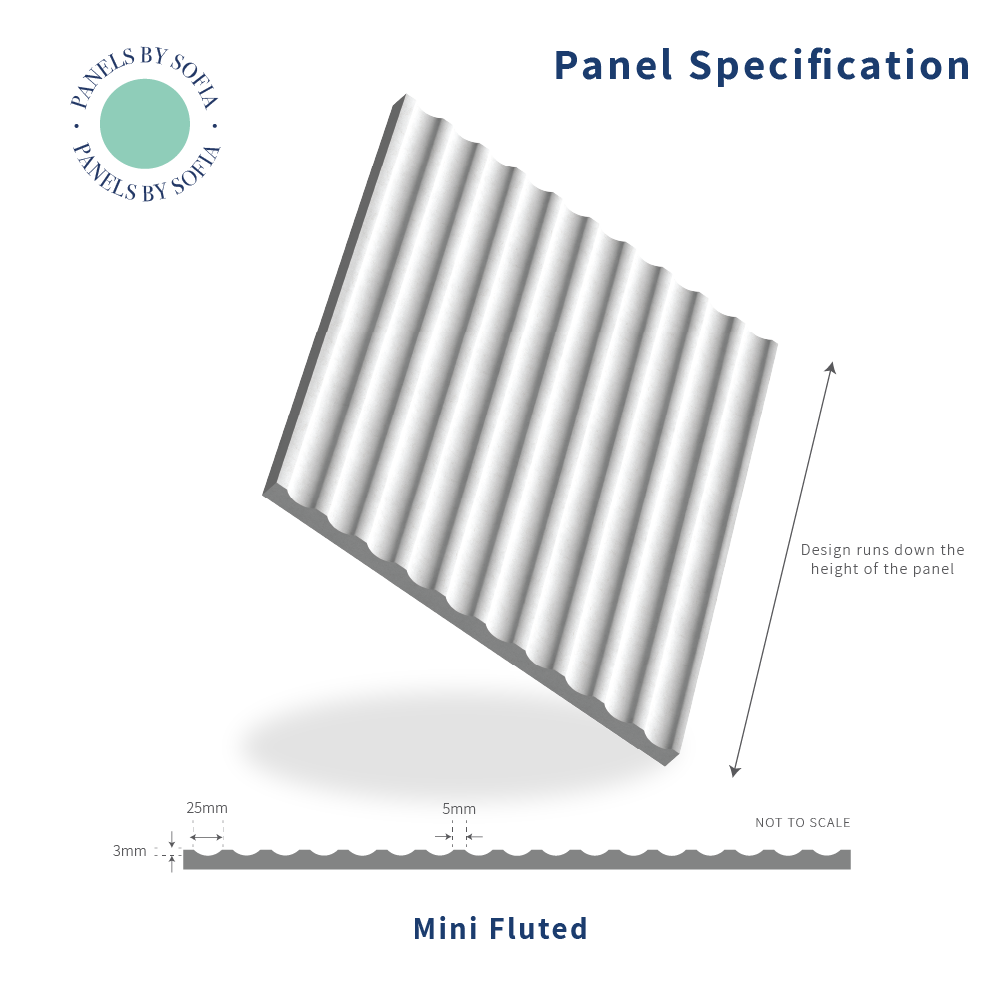 Mini Fluted Wall Panelling