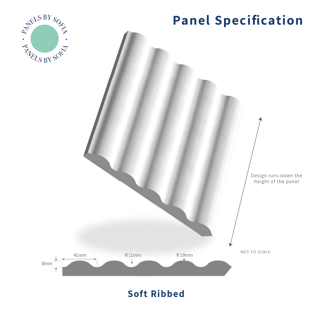 Soft Ribbed Wall Panelling