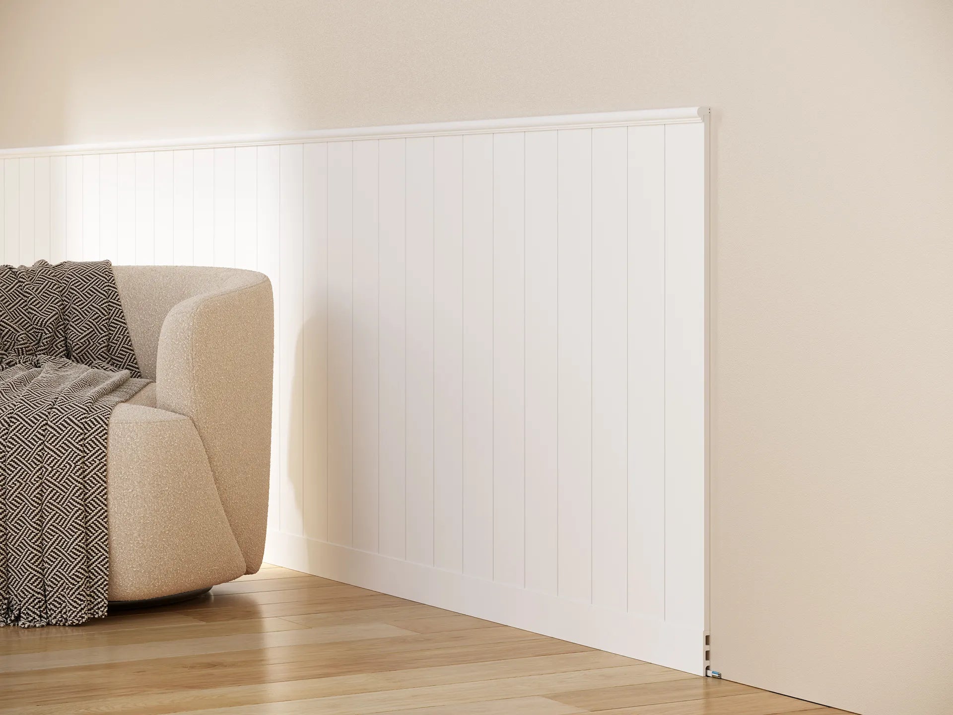Traditional-Modern Top Trim for Wall Panels