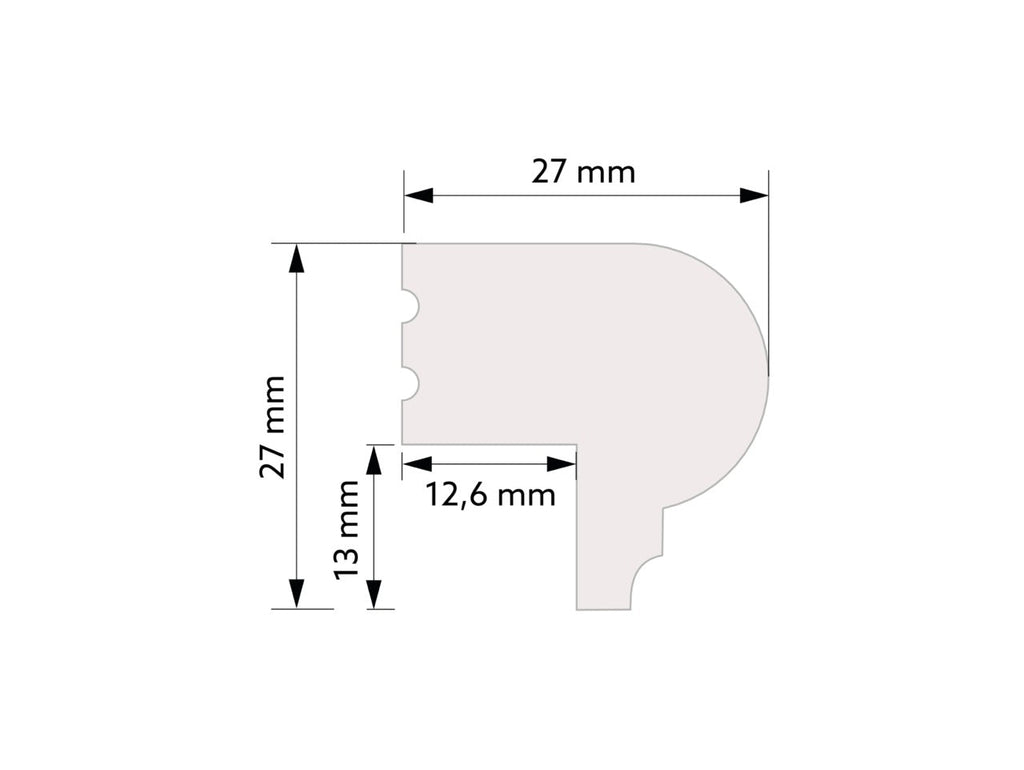 Traditional-Modern Top Trim for Wall Panels
