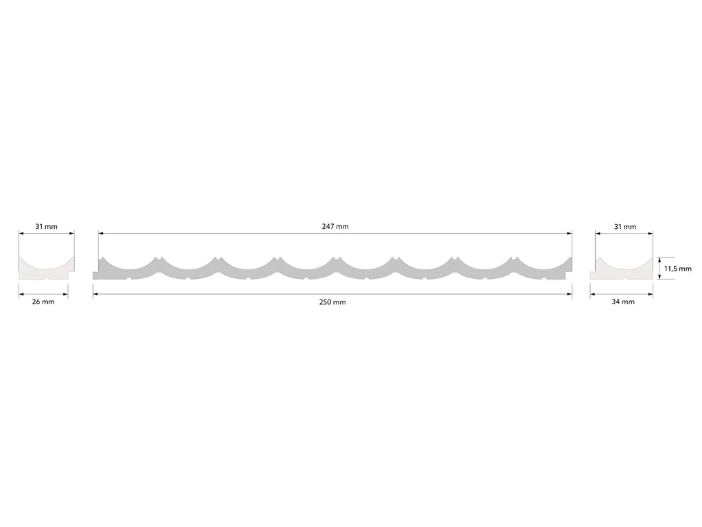 Waterproof Fluted Wall Panels
