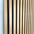 Acoustic Slat Wall Panelling - Natural Oak