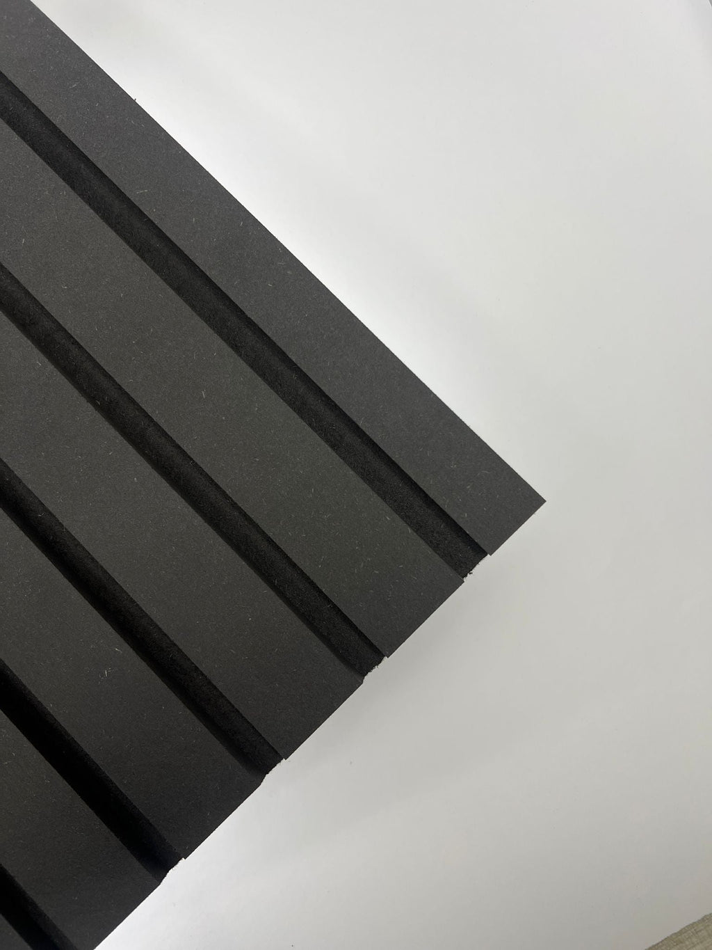 Black Slat Wall Panelling