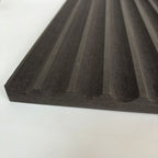 Black Fluted Wall Panelling