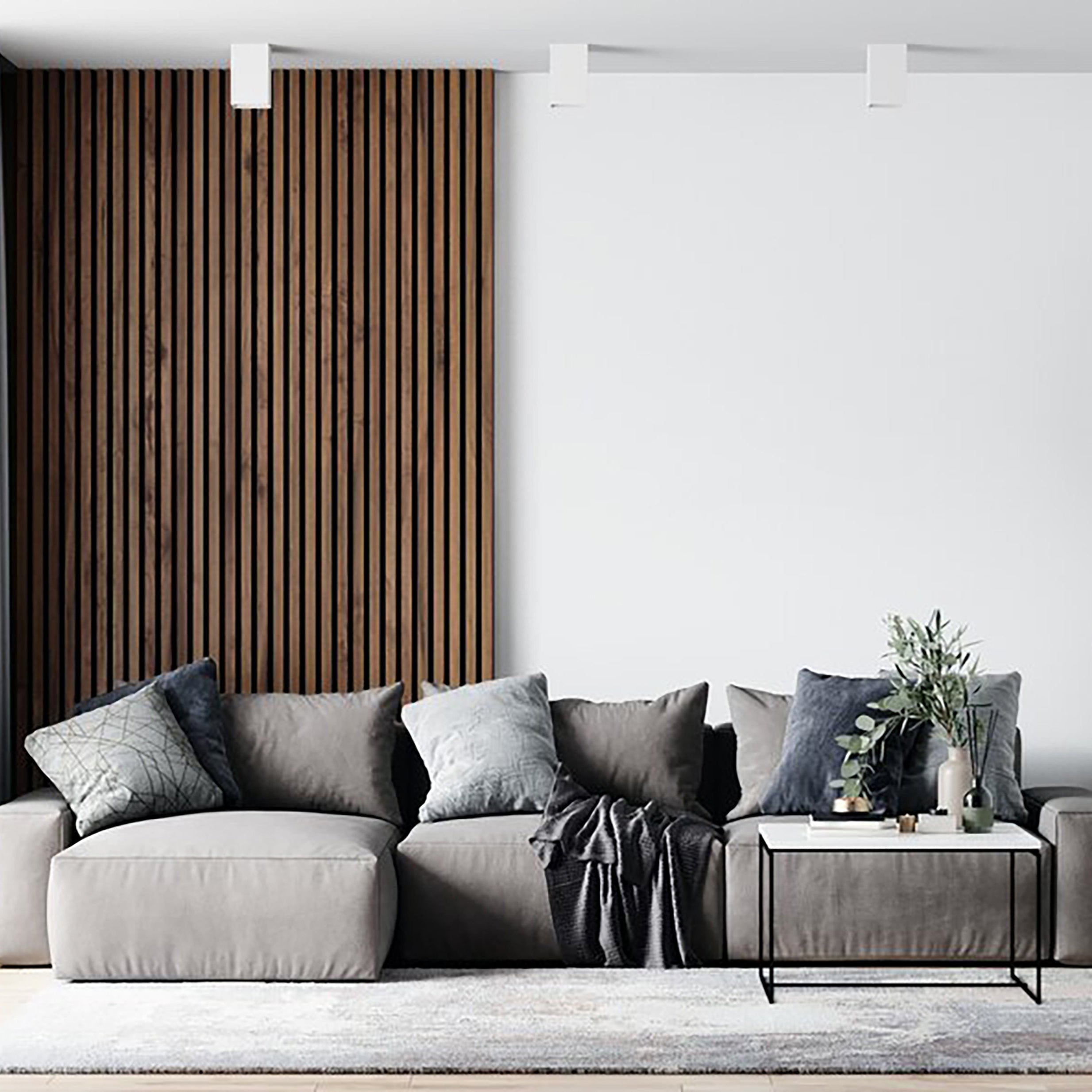 Acoustic Slat Wall Panels - Walnut