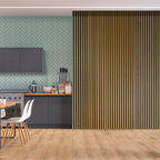 Acoustic Slat Wall Panelling - Natural Oak