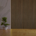 Acoustic Slat Wall Panelling - Walnut