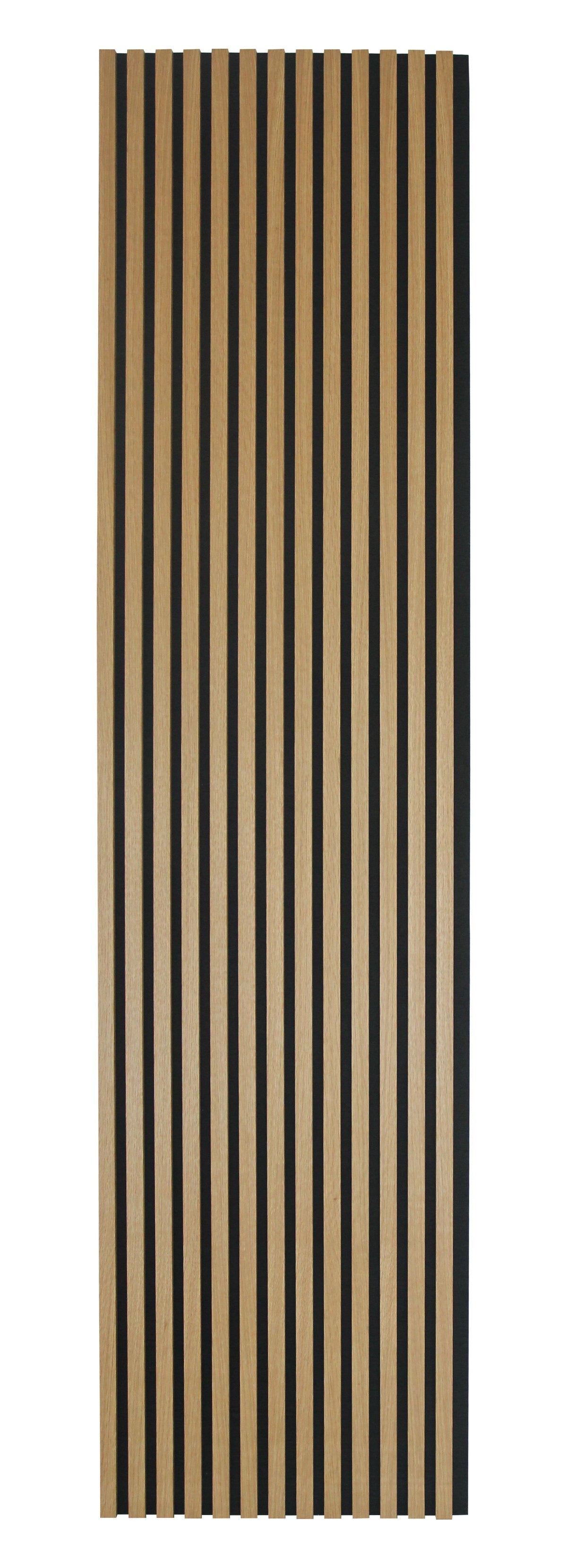 Acoustic Slat Wall Panelling - Natural Oak