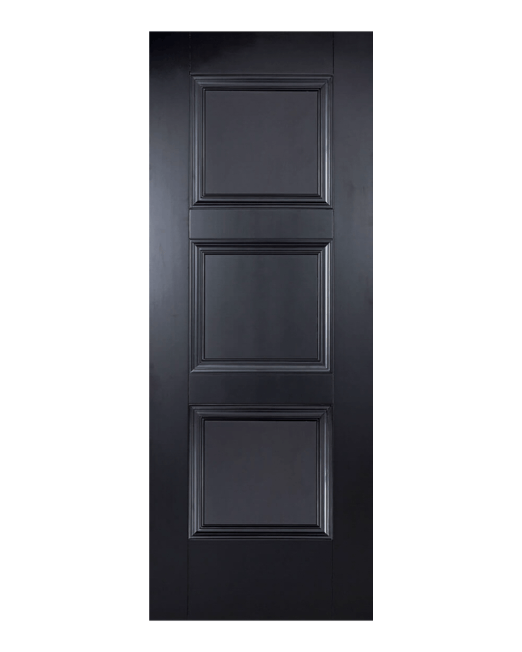 Kensington Three Panel Black Internal Door