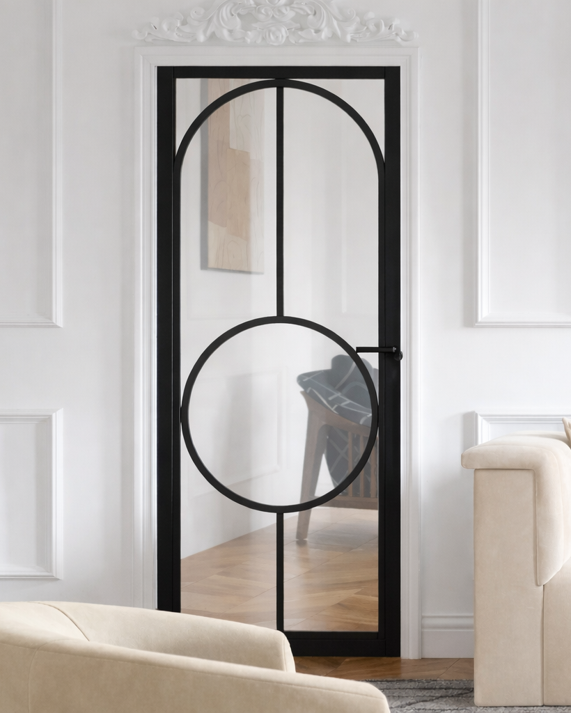 Soho Black Arched Circle Internal Door