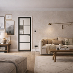 Soho Black 4 Panel Internal Door