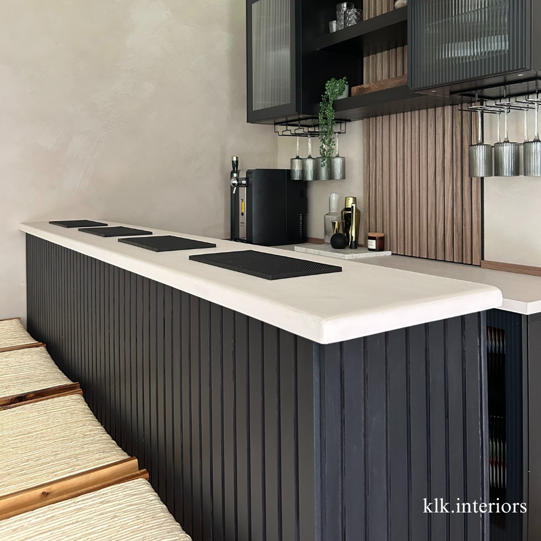 Black Slat Wall Panelling
