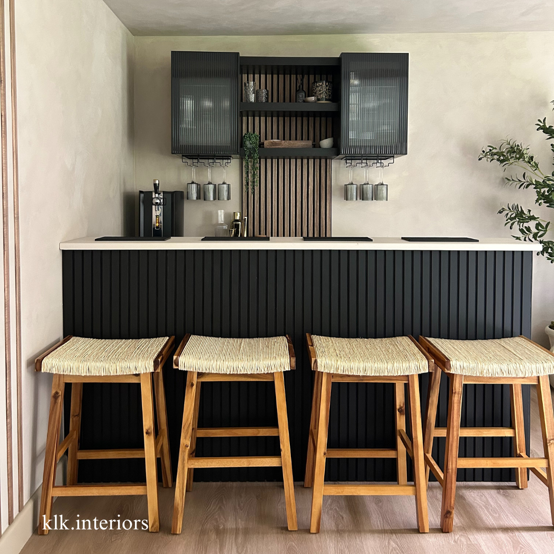 Black Slat Wall Panelling
