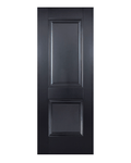Kensington Two Panel Black Internal Door