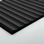 Black Mini Fluted Wall Panelling