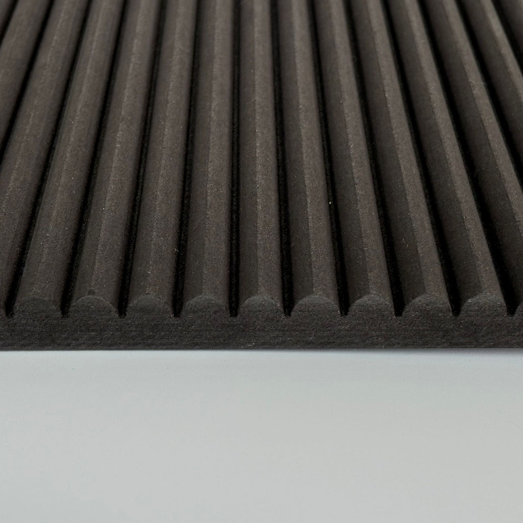 Black Mini Ribbed Wall Panelling