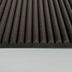 Black Mini Ribbed Wall Panelling