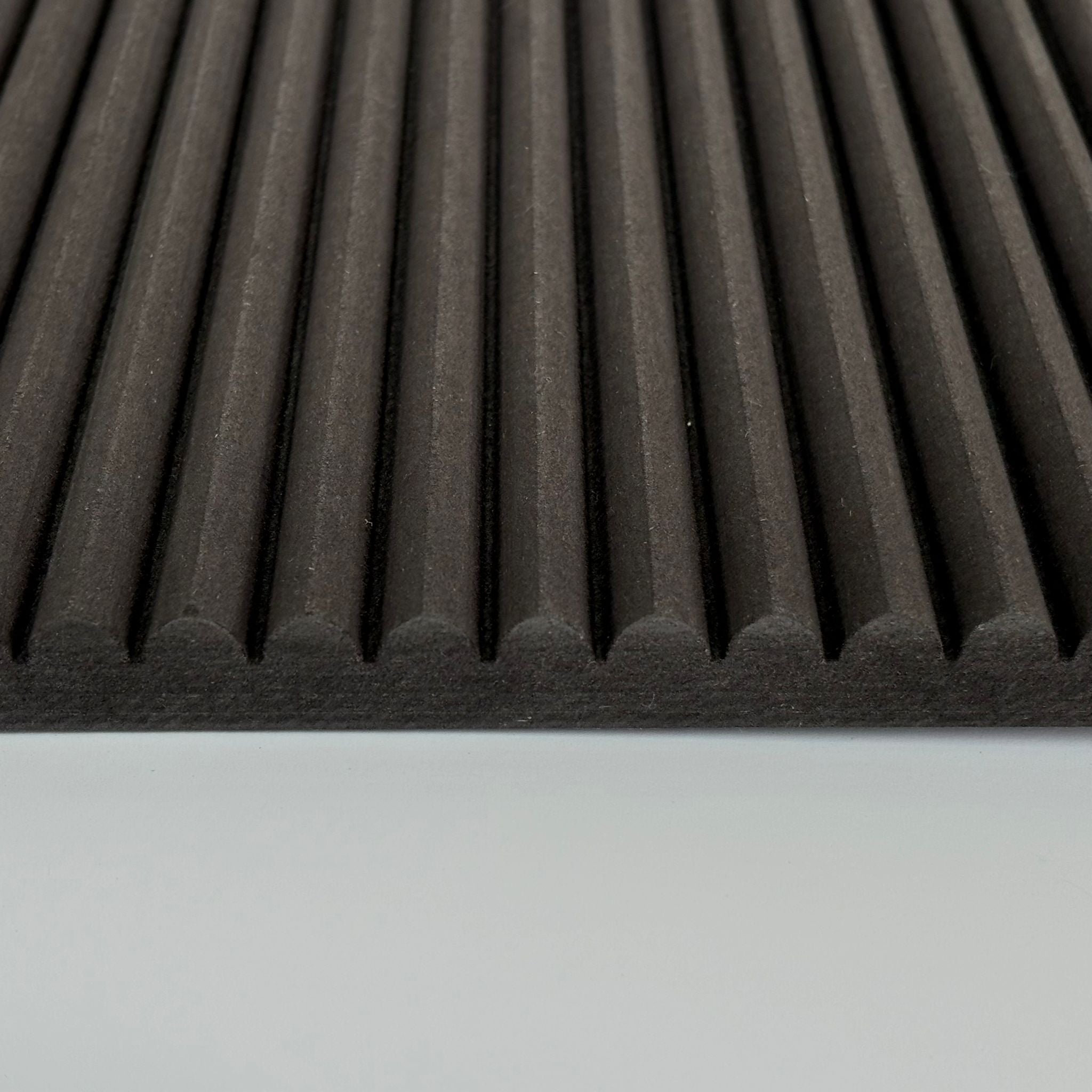 Black Mini Ribbed Wall Panelling
