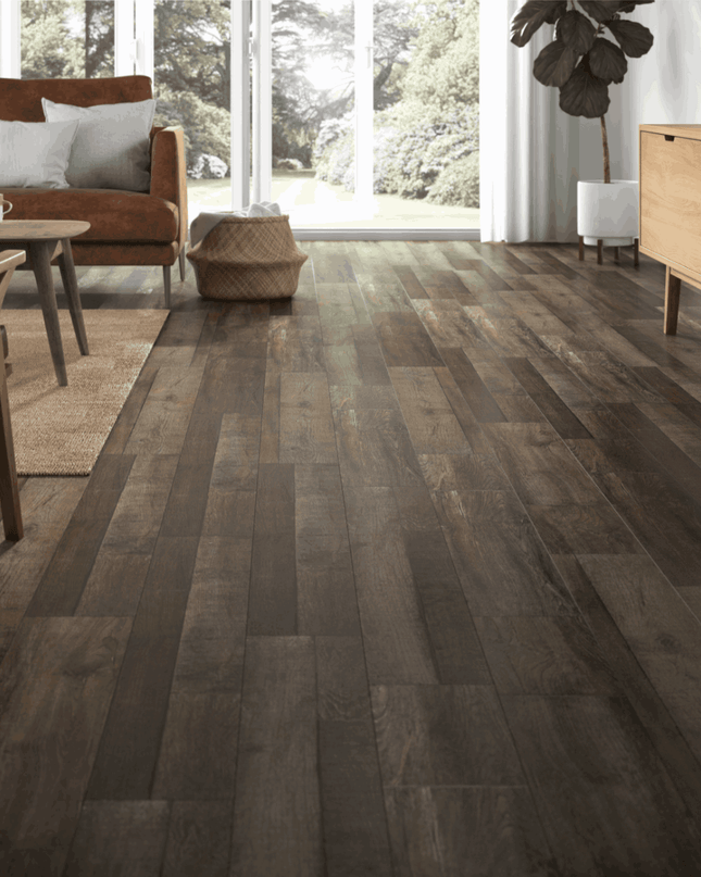 Chestnut LVT Click Flooring - Wood Effect
