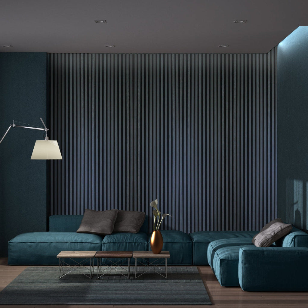 Acoustic Slat Wall Panels - Charcoal