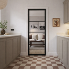 Soho Black 4 Panel Internal Door