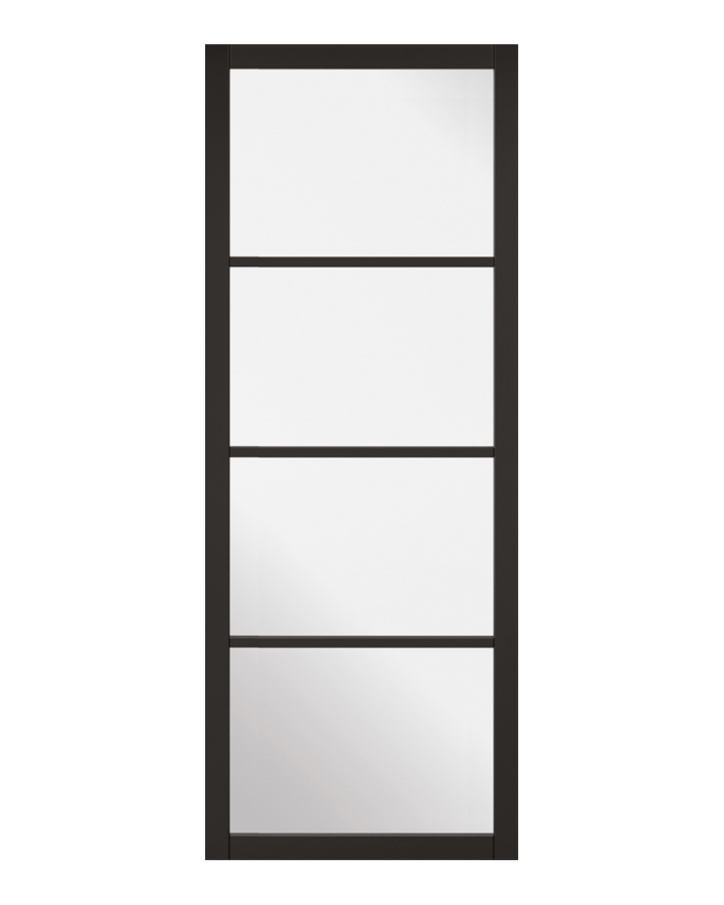 Soho Black 4 Panel Internal Door
