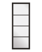Soho Black 4 Panel Internal Door