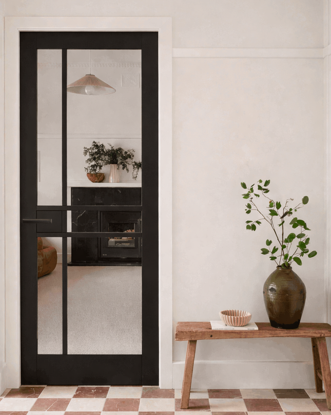 Soho Black Geometric Internal Door