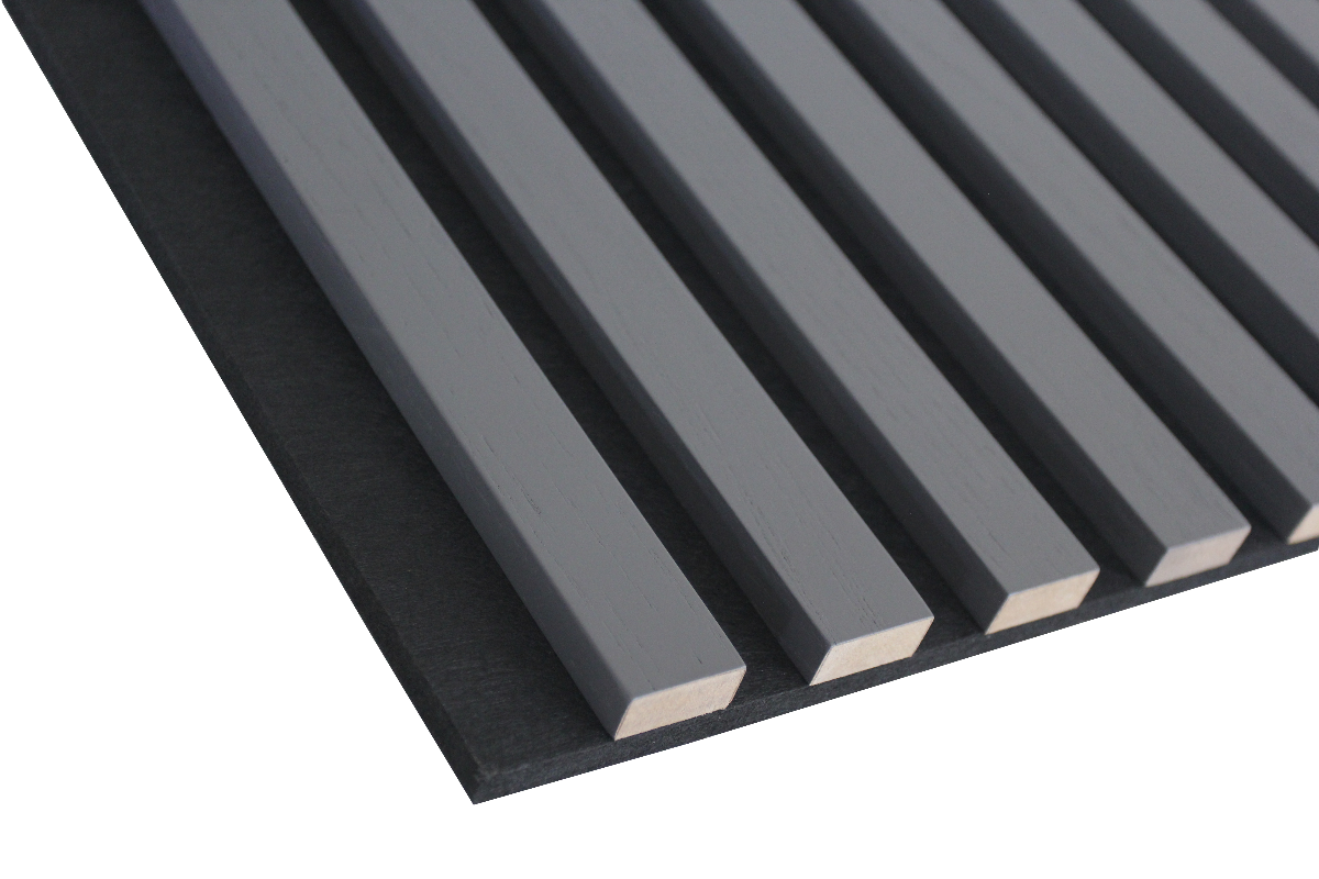 Acoustic Slat Wall Panels - Charcoal