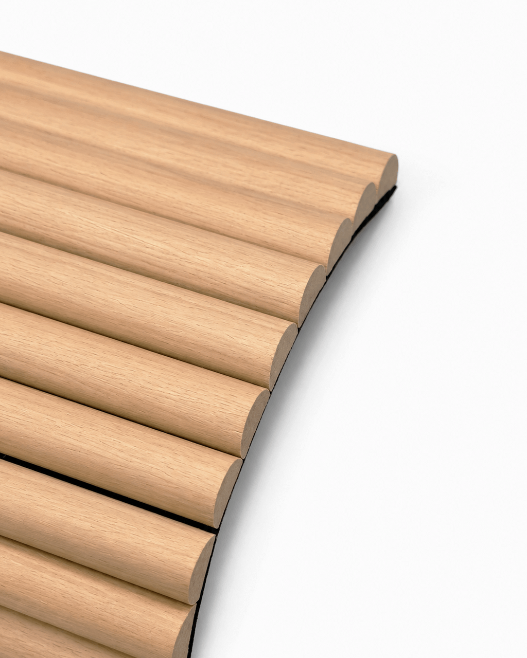 Oak Ribbed Flexible Wall Panels