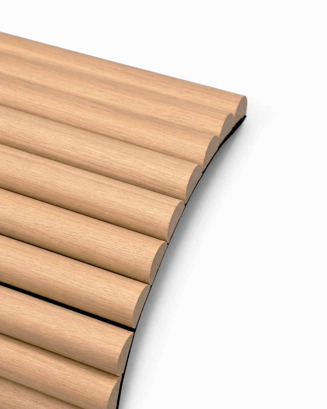 Oak Ribbed Flexible Wall Panels