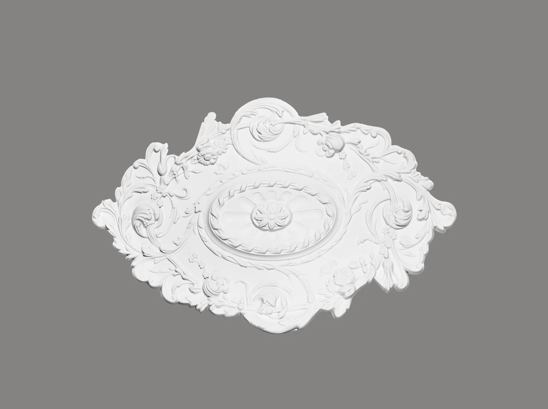 Lightweight Oval Ceiling Rose - 74.8cm