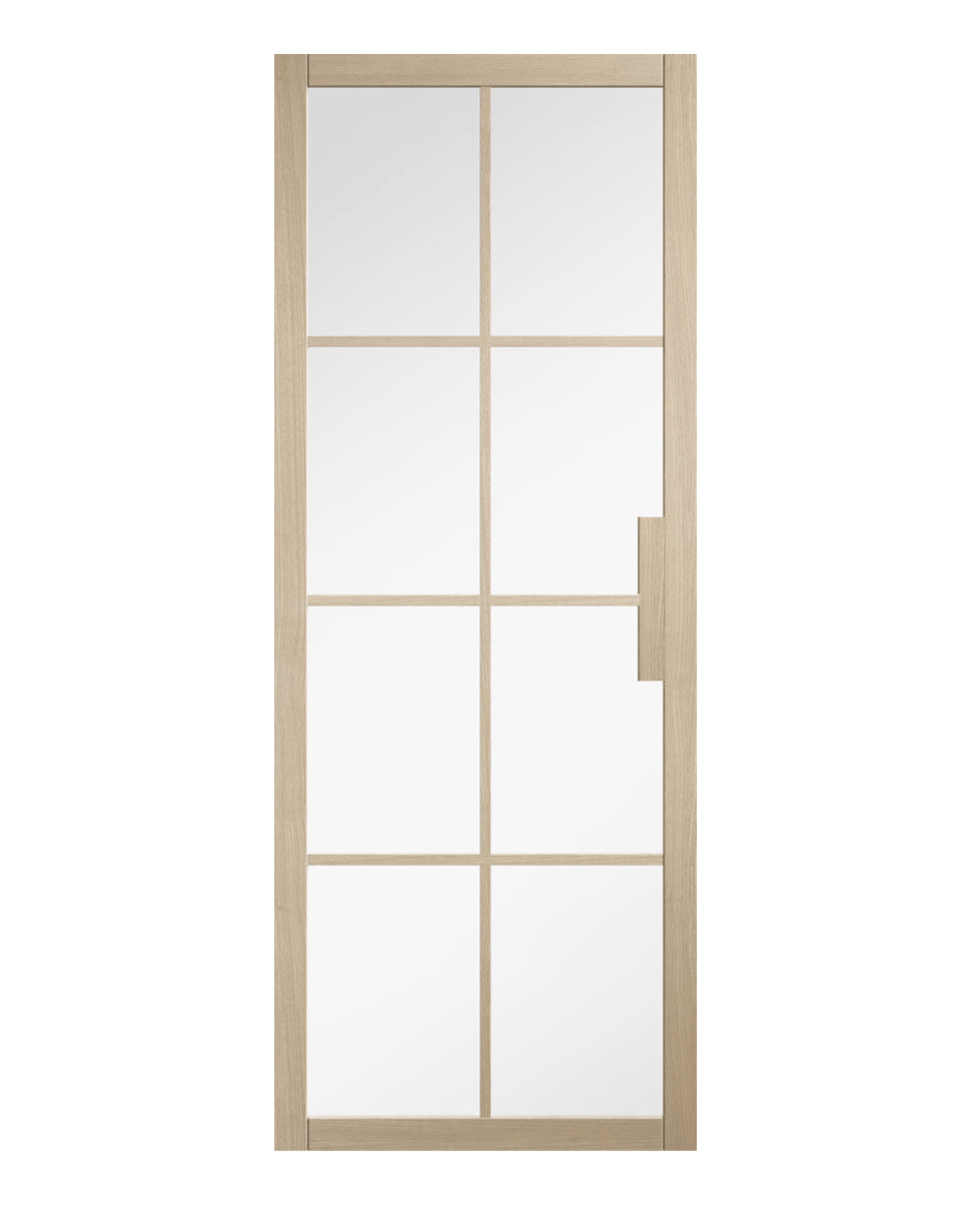 Soho Light Oak Crittall Style Internal Door