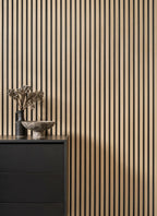 Waterproof Light Oak Slat Wall Panels