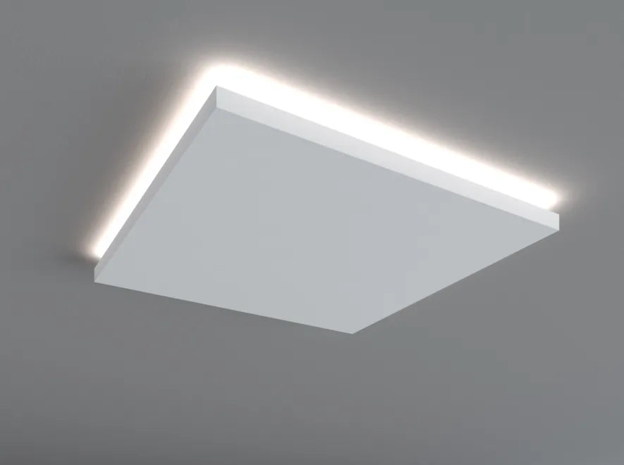 Lightweight Modern Square Ceiling Rose - 60cm