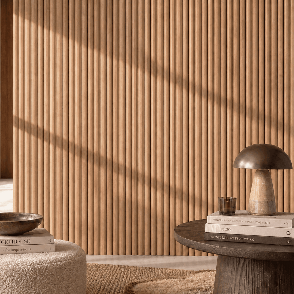 Oak Ribbed Flexible Wall Panels
