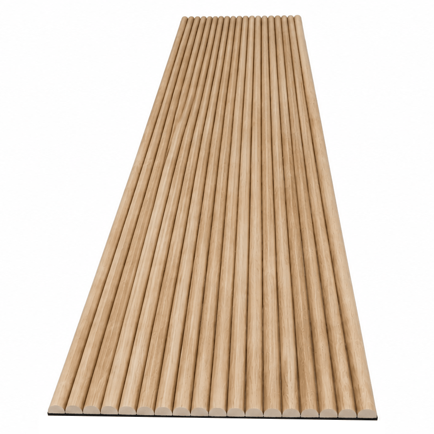 Oak Ribbed Flexible Wall Panels