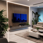 Waterproof Grey Oak Slat Wall Panels
