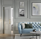 Kensington Two Panel White Internal Door