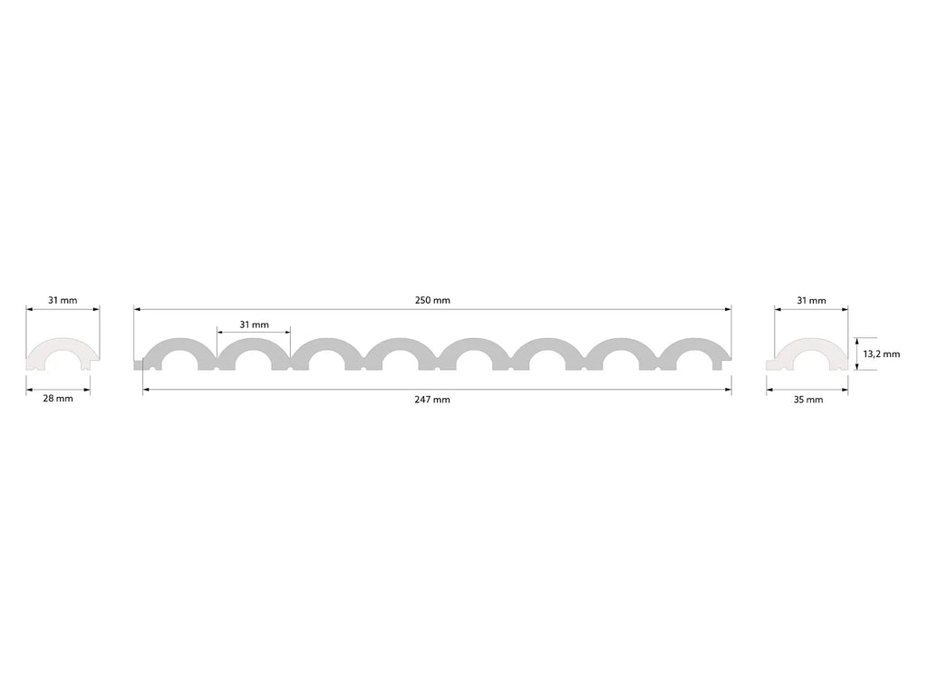 Waterproof Ribbed Wall Panels